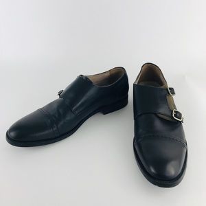 Marco Vittorio shoes 9.5 double monk black leather